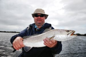 fat trout-mosquito lagoon gator trout-cold front fishing-predators-shallow water sight fishing